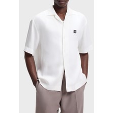 Hugo Oversize Fit Logolu Klasik Yaka Kısa Kollu Gömlek Erkek Gömlek 50560593 102