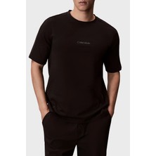 Calvin Klein Logolu % 100 Pamuk Regular Fit Bisiklet Yaka T Shirt  LVGMS6K100UB1 Erkek T Shirt LVGMS6K100 Ub1