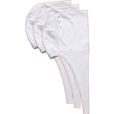 Die Grup 3 Adet Tesettür Bone Bağcıklı Likralı Beyaz