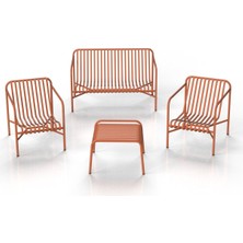 Nihat Evcim Turuncu Happy Garden Bahçe Oturma Grubu