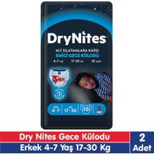 Huggies Drynites Erkek 4-7 Yaş Emici Gece Külodu 17-30 kg 10X2 20 Adet