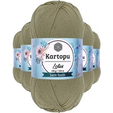 Die Grup 5 Adet Lotus Bikini Büstiyer Bluz Örgü Ipi  K874 Bej