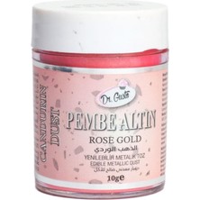 Dr. Gusto Metalik Toz Boya Rose Gold 10 gr – Yenilebilir Pasta Dekor Tozu