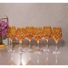 Sudeka 6 Parça Kristal Kesme Renkli Cam Bardak 295CC