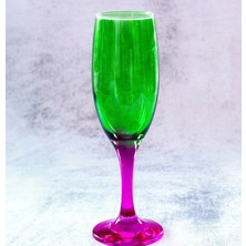 Sudeka 6 Parça Renkli Kahve Yanı Kadeh Bardak Seti 190CC