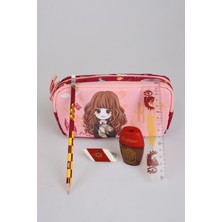 x Dekomus "magic Girl Collection" Harry Potter Lisanslı Kırtasiye Seti Kalem Çantası,cetvel,kurşun Kalem,silgi,kalemtraş
