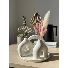 Varkal 3'li Iskandinav Tarzı Minimalist Pinterest Vazo Seti