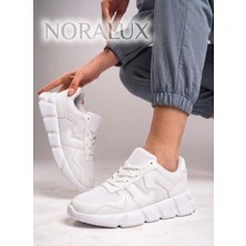 Romex Noralux Kadın Günlük Sneaker Siyah Beyaz Ortopedik Taban Detaylı Spor Ayakkabı