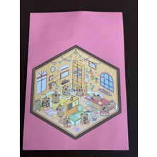 Sfenks. 3D Landscar Sticker - Sevimli Capybara Temalı Kendi Odanı Tasarla Yapıştırma Seti