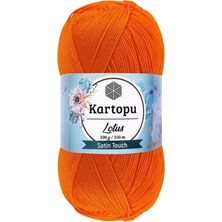 Die Grup 1 Adet Lotus Bikini Büstiyer Bluz Örgü Ipi  K273 Turuncu