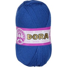 Die Grup 1 Adet Dora El Örgü Ipi Yünü 100 gr 016 Saks Mavi