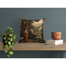 Abat Home Dekoratif, Modern Dijital Baskılı Süet Kırlent Kılıfı (Koltuk Yastık Kılıfı)  40 x 40