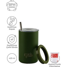 Espressolab Frank Green Yeşil Pipetli Çelik Termos 425 ml NO:128