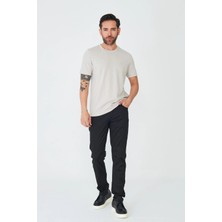 White Stone Siyah Tencel Kumaş Erkek Yazlık Chino Pantolon