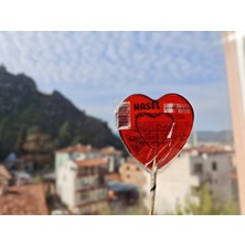 Hasel Şekerleme Kalpli Sosyete Şekeri (Adet Seçiniz 20-30-50-100) Lolipop 14 Şubat Sevgili Hediye Aşk