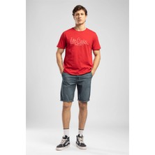 Lee Cooper Scarfell Erkek Jean Şort Mavi