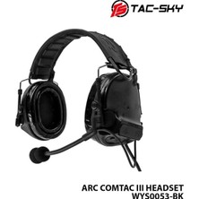 Telsiz Kulaklığı Baş Tipi-Siyah-Tac-Sky Arc Comtac Iıı WYS0053-BK