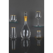 Sudeka 61 Parça 12 Kişilik Royal Touch Gold Bardak-Meşrubat-Su Takımı