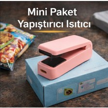 NIXCON Mini Paket Kapatma Makinesi Isıtıcılı Taşınabilir Gıda Poşet Yapıştırıcı Pembe
