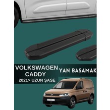 Yerli Volkswagen Caddy 2021 ve Üzeri Uyumlu Uzun Şase Uyumlu Araç Yan Basamak