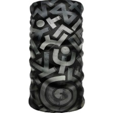 Crown Micro Gri Siyah Antik Sembol Desenli Çok Amaçlı Bandana Boyunluk Maske Motorcu Buff Aksesuarı Balaklava