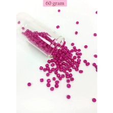 Die Grup Dökme Cam Kum Boncuk Büyük Boy (6/0) 4 mm - 60 Gram - Açık Mor - BNC130