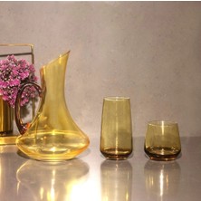 Sudeka 25 Parça 12 Kişilik Renkli Cam Su Takımı Bardak Seti