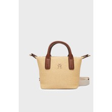 Tommy Hilfiger Logolu Çıkarılabilir Askılı Tote Çanta Bayan Çanta AW0AW18526 0f4