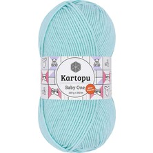Die Grup 1 Adet Baby One Tüylenmeyen El Örgü Ipi Yünü Bebe Mavi K578