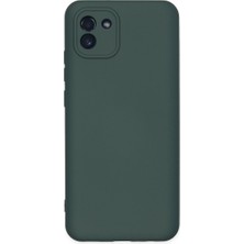 Ergün Collection  Galaxy A03 Kılıf Nano Içi Kadife  - Koyu Yeşil
