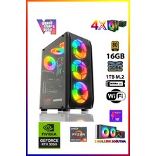 Gamepage Master Rtx8 Ryzen 5 5500 16GB Ram 1tb M.2 SSD RTX3050 Masaüstü Oyuncu Bilgisayarı
