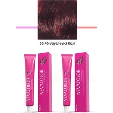 Die Grup 2 Li Set Premium 55.46 Büyüleyici Kızıl - Kalıcı Krem Saç Boyası 2 x 50 G Tüp