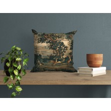 Abat Home Dekoratif, Modern Dijital Baskılı Süet Kırlent Kılıfı (Koltuk Yastık Kılıfı)  40 x 40