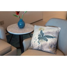 Abat Home Dekoratif, Modern Dijital Baskılı Süet Kırlent Kılıfı (Koltuk Yastık Kılıfı)  40 x 40