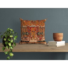 Abat Home Dekoratif, Modern Dijital Baskılı Süet Kırlent Kılıfı (Koltuk Yastık Kılıfı)  40 x 40