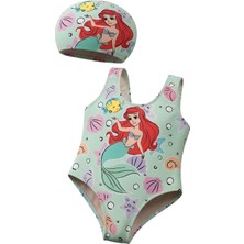 Modanino Kız Çocuk Boneli Mayokini-Görsel Desenli-2-6 Yaş 12615N