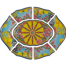 LuckyArt Solaire Melamin 7 Parça Meze ve Sunum Seti