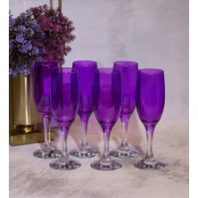 Sudeka 6 Parça Renkli Kahve Yanı Kadeh Bardak Seti 190CC