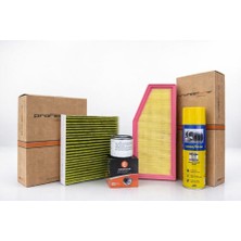 Motorx Nissan Qashqai 1.5 Hybrid J12 E-Power 2022 Sonrası Periyodik Yağ Bakım Filtre Seti Balata Sprey Hediyeli (4\'lü Paket)