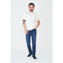 White Stone Lacivert Regular Erkek Kot Pantolon