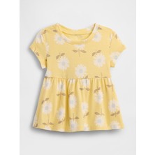 Gap Kız Bebek Sarı Mix & Match Babydoll Tunik Elbise