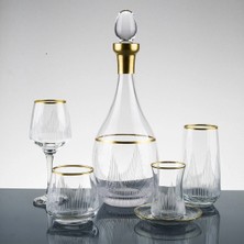 Gold El Dekor Kesme Su Takımı 61 Parça 12 Kişilik