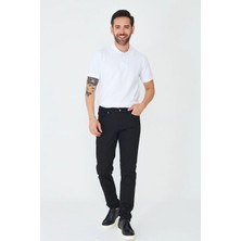 White Stone Erkek Siyah Günlük Kot Pantolon
