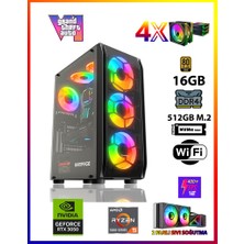Gamepage Master Rtx9 Ryzen 5 5500 16GB Ram 512GB M.2 SSD RTX3050 Masaüstü Oyuncu Bilgisayarı