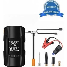 Die Grup Şarjlı 10.000 Mah Akıllı Dijital Lastik Şişirme Pompası – 150 Psı | 12V Akü Destekli