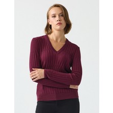 Unique Rayon Çizgili Triko