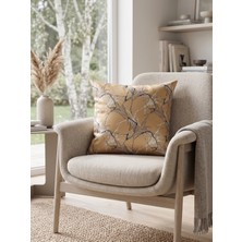 Ravello Home Premium Özel Seri Chal Desen Jakarlı Çift Taraflı Kırlent Kılıfı