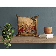 Abat Home Dekoratif, Modern Dijital Baskılı Süet Kırlent Kılıfı (Koltuk Yastık Kılıfı)  40 x 40