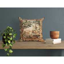 Abat Home Dekoratif, Modern Dijital Baskılı Süet Kırlent Kılıfı (Koltuk Yastık Kılıfı)  40 x 40