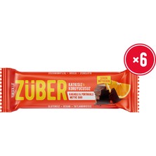 Züber Meyve Bar Kakaolu ve Portakallı 40G x 6 Adet